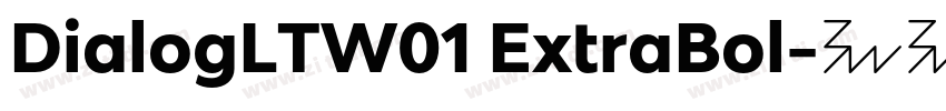 DialogLTW01 ExtraBol字体转换